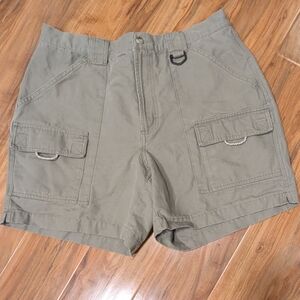 Columbia PFG‎ Cargo Shorts Tan Khaki Women's Large EUC 100% Cotton Gorpcore Hike
